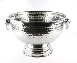 Stål vin bowl hamret 42 cm