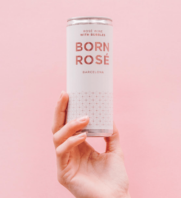Spansk Økologisk rosévin på dåse med bobler