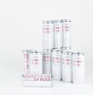 Spansk Økologisk rosévin på dåse med bobler