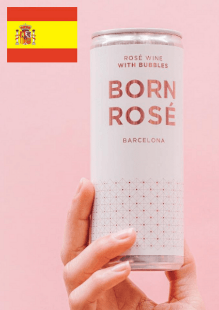 Spansk Økologisk rosévin på dåse med bobler