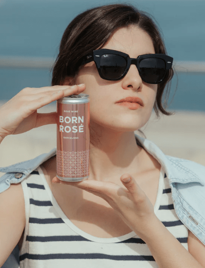 Spansk Økologisk rosévin på dåse