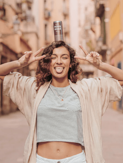 Spansk Økologisk rosévin på dåse