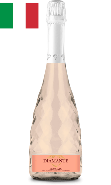 Diamante Moscato spumante rose’